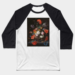 Abraham Mignon - Still Life with Flowers and a Watch Baseball T-Shirt